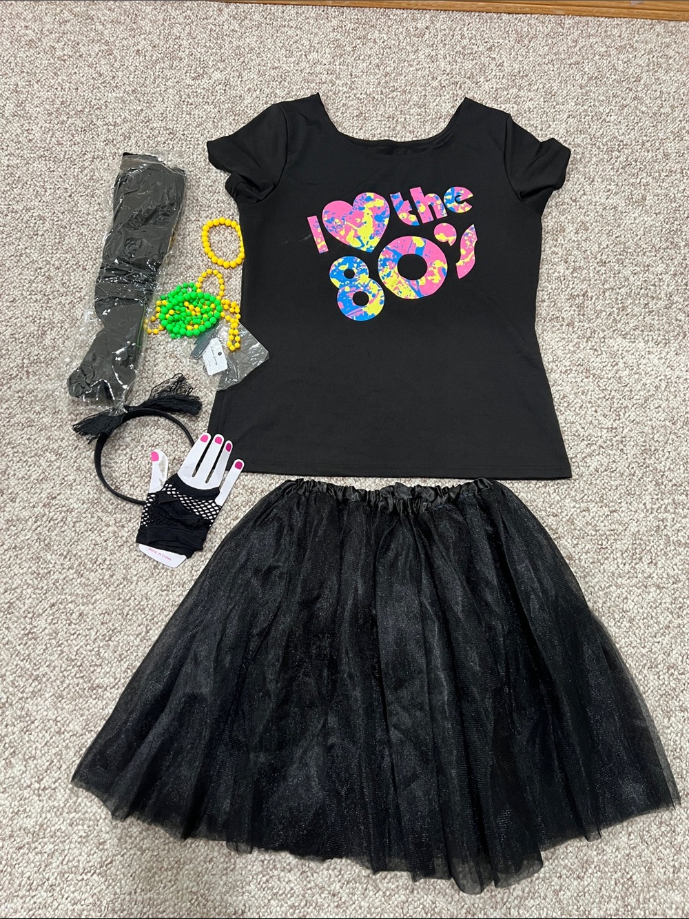 Woman’s 80’s Halloween. Costume/ size M